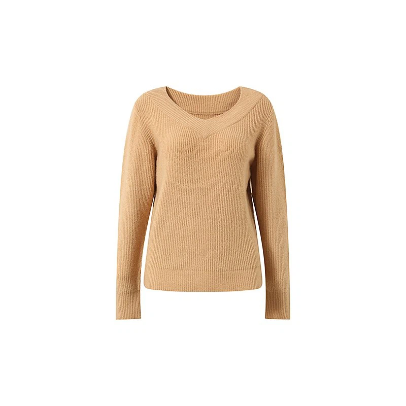 Women's Beige Knit Sweater